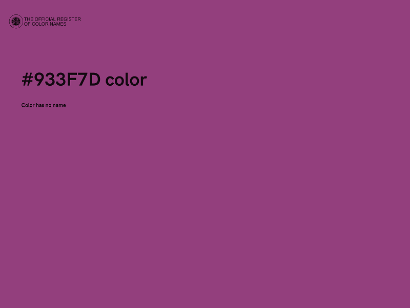 #933F7D color image