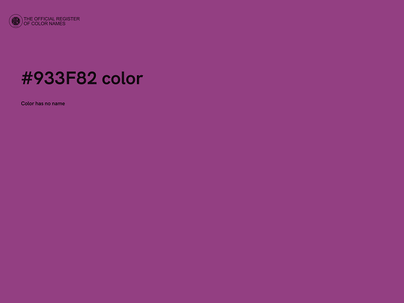 #933F82 color image