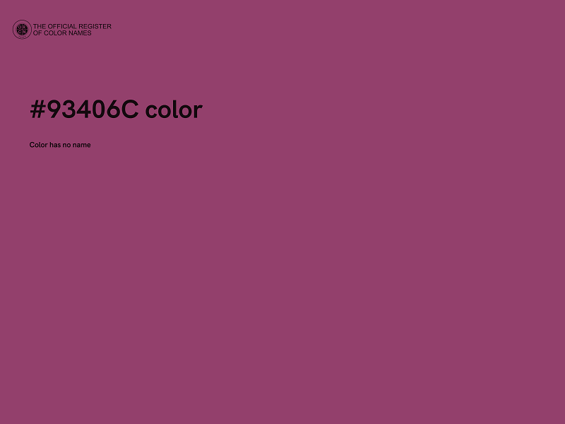 #93406C color image