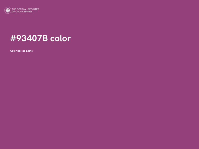 #93407B color image