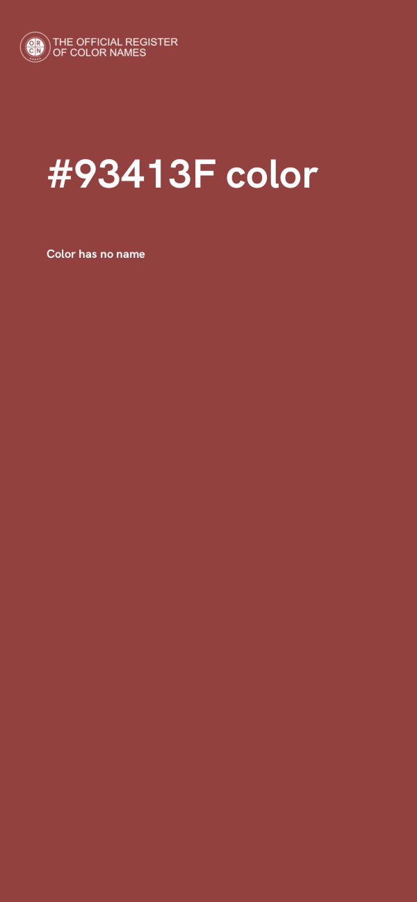 #93413F color image