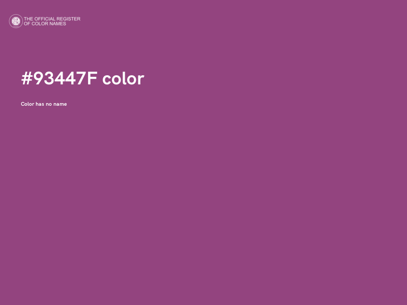 #93447F color image