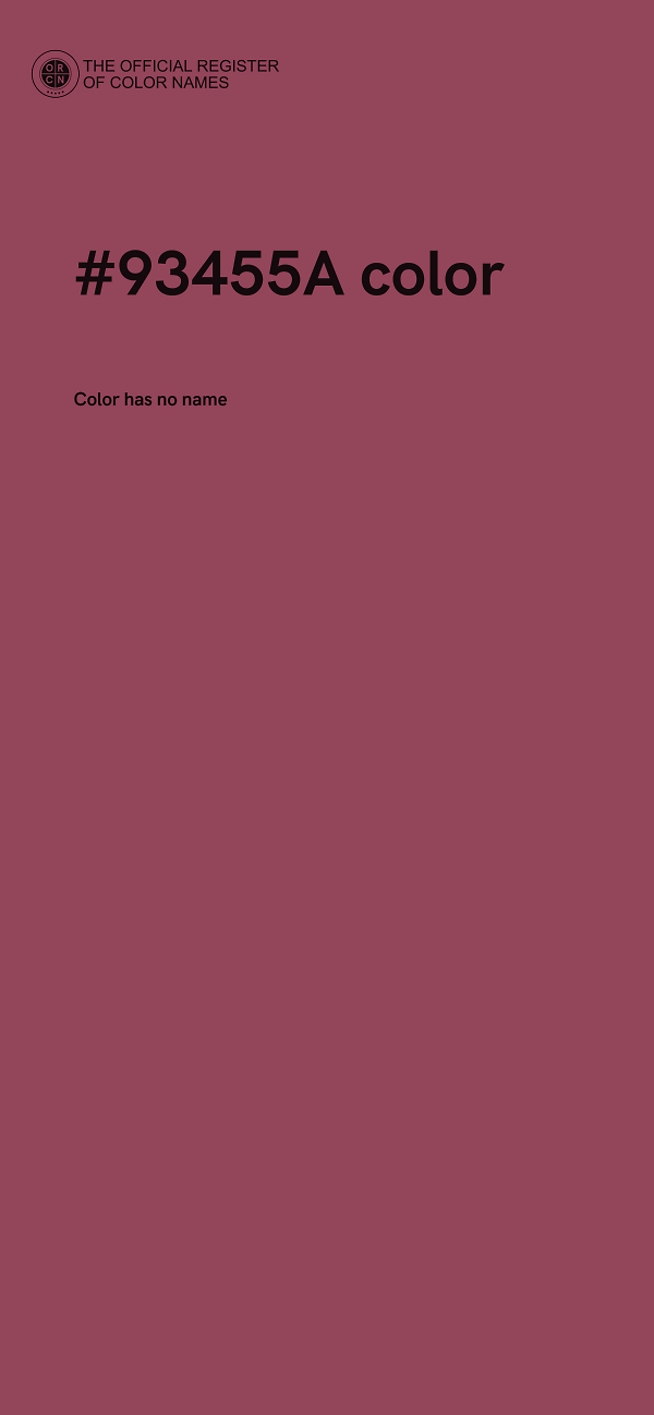 #93455A color image