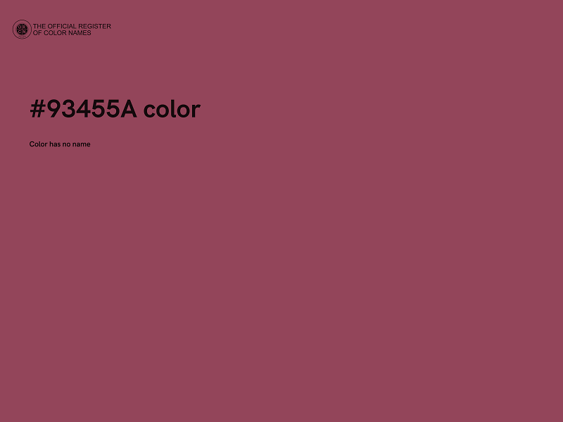 #93455A color image