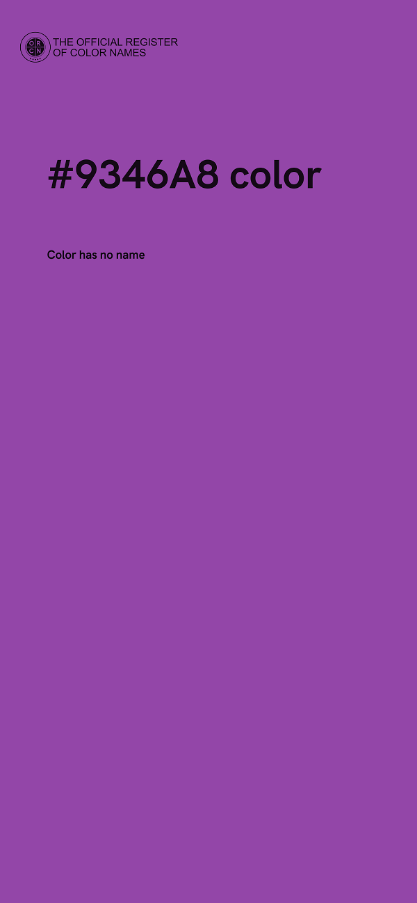 #9346A8 color image