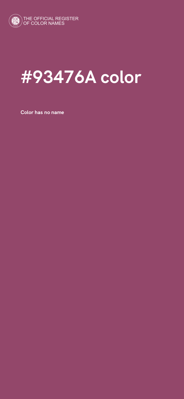 #93476A color image