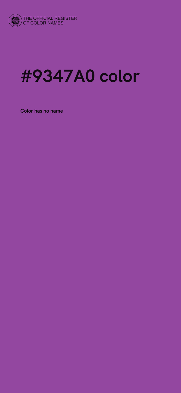 #9347A0 color image