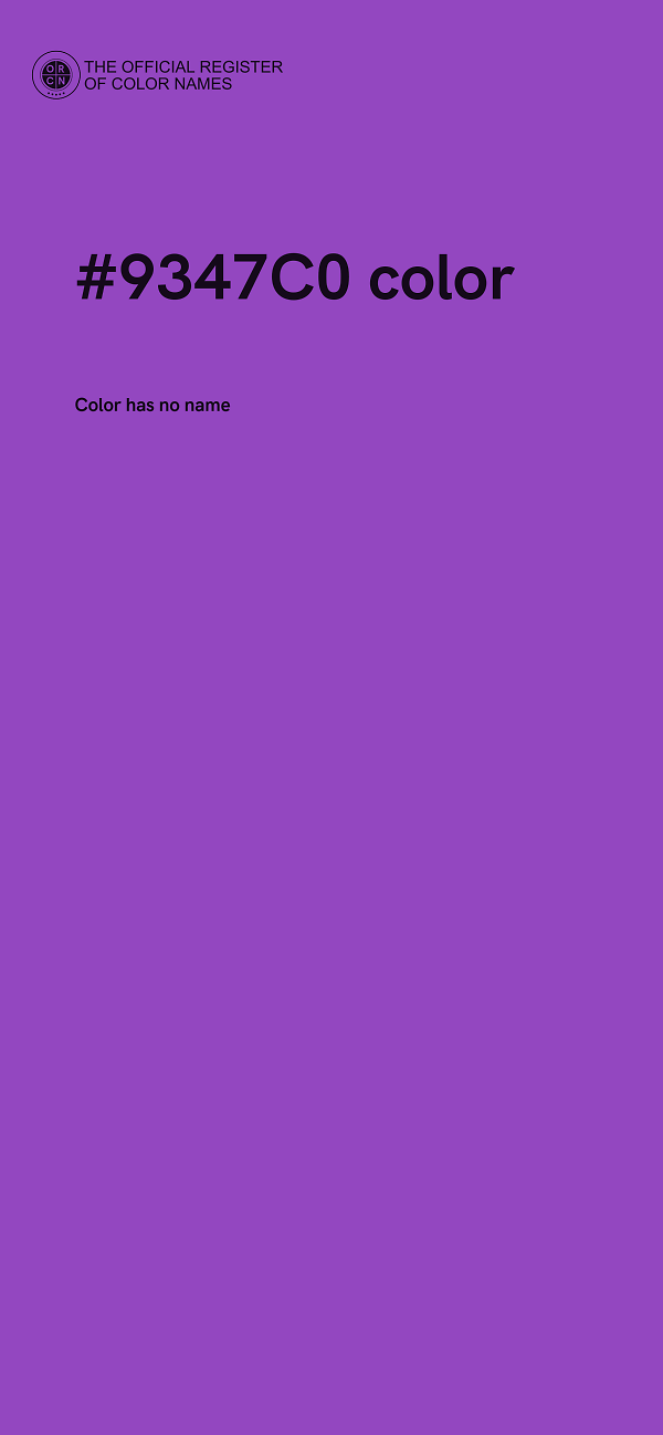 #9347C0 color image