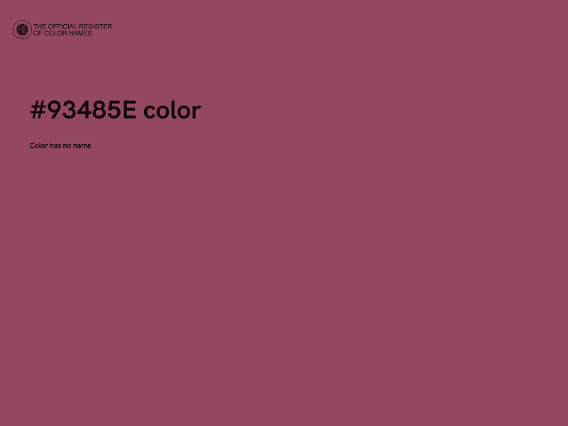 #93485E color image