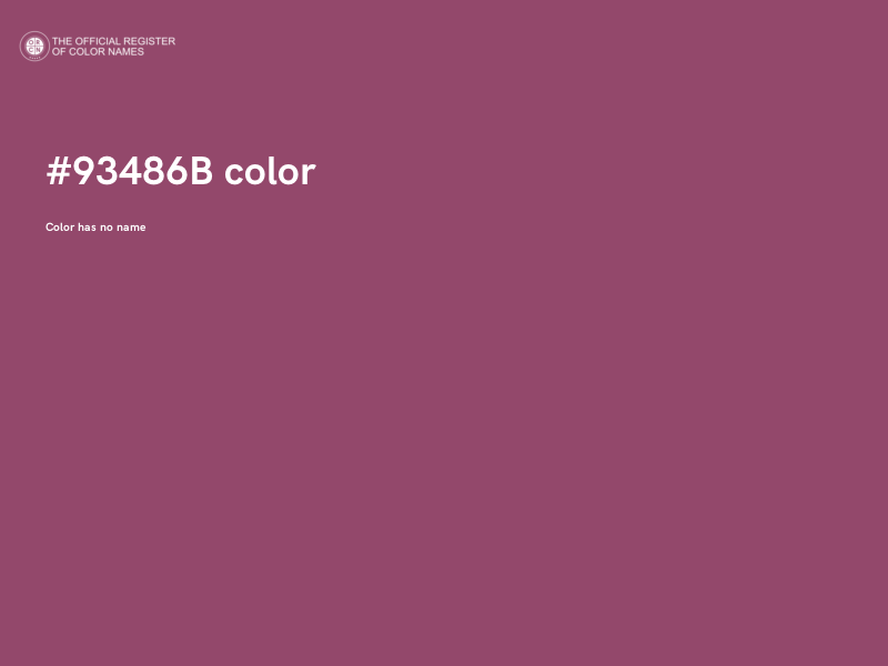 #93486B color image