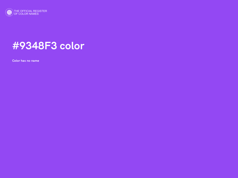 #9348F3 color image