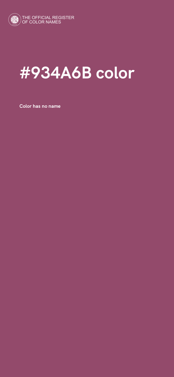 #934A6B color image