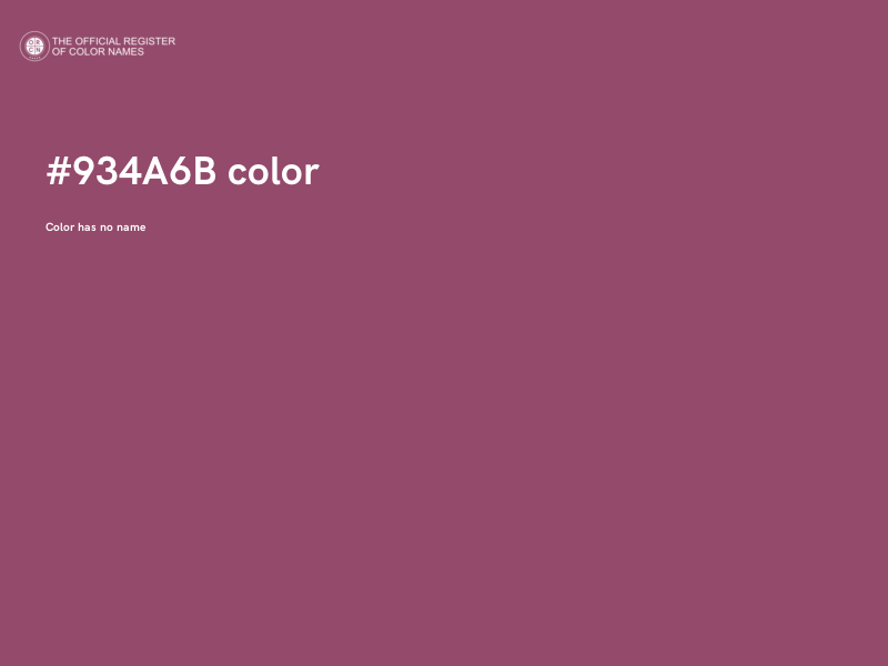 #934A6B color image