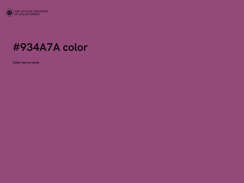 #934A7A color image