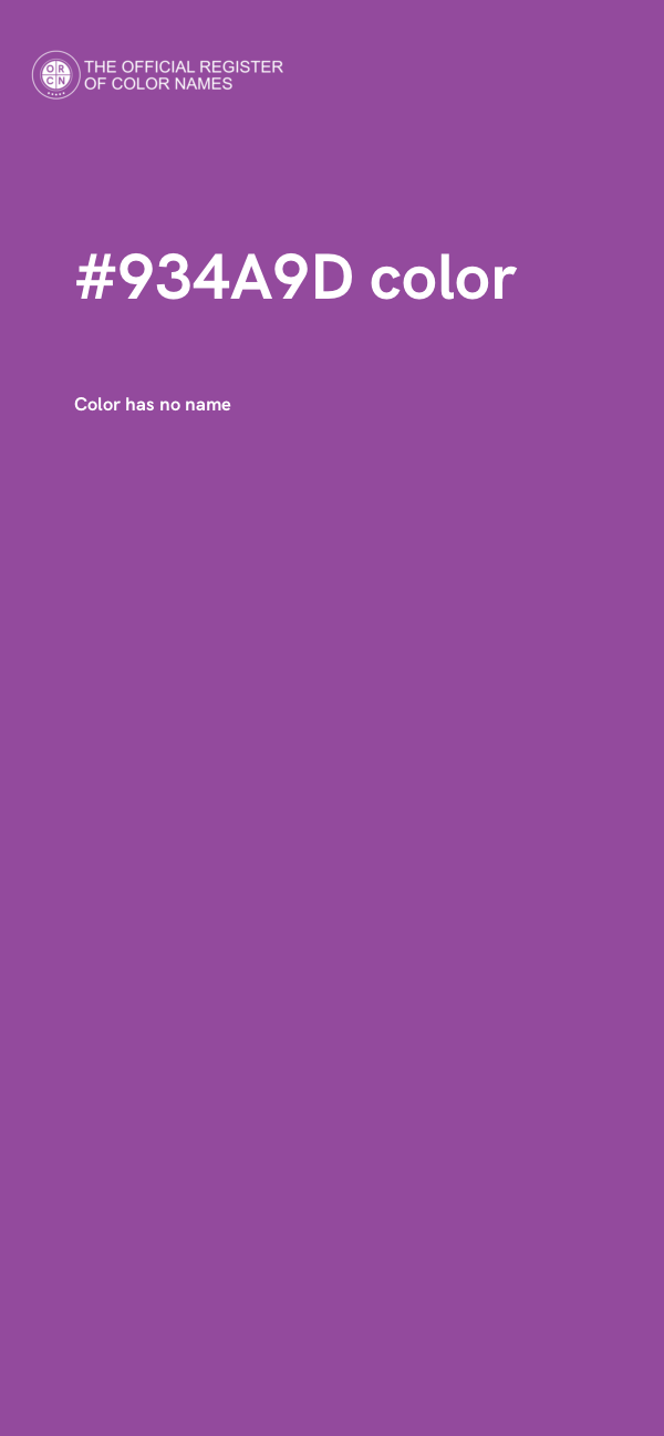 #934A9D color image