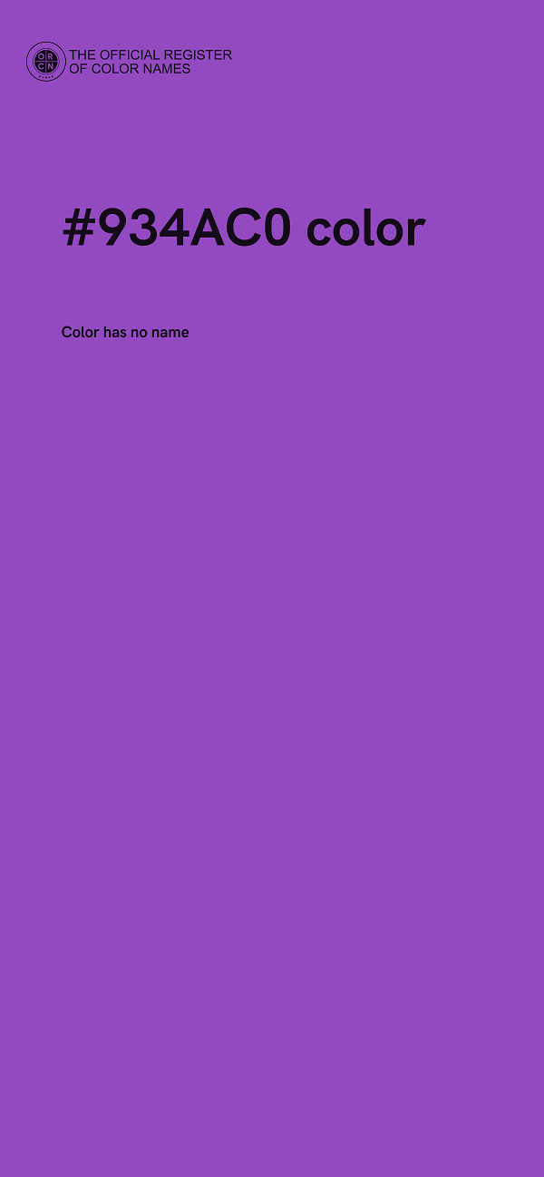 #934AC0 color image