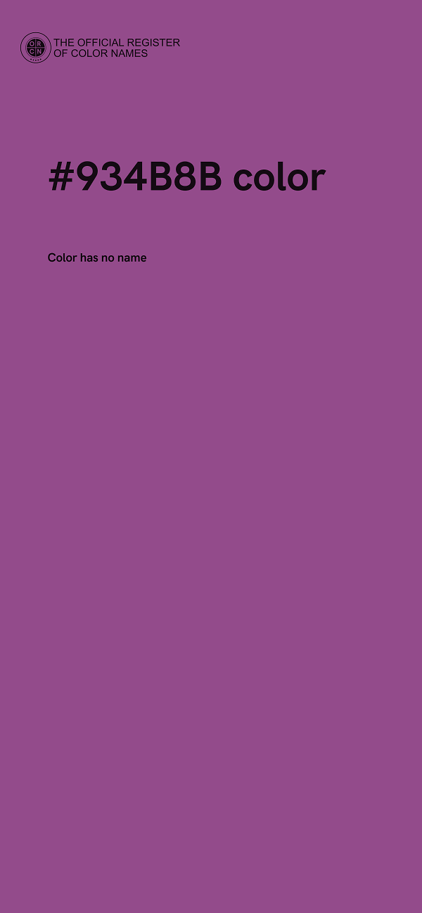 #934B8B color image