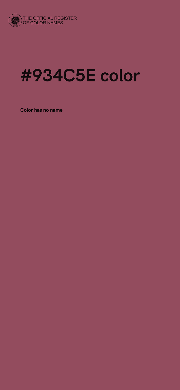 #934C5E color image