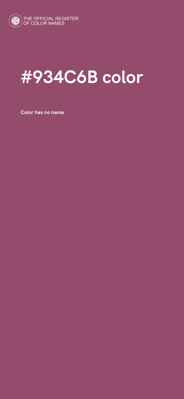 #934C6B color image