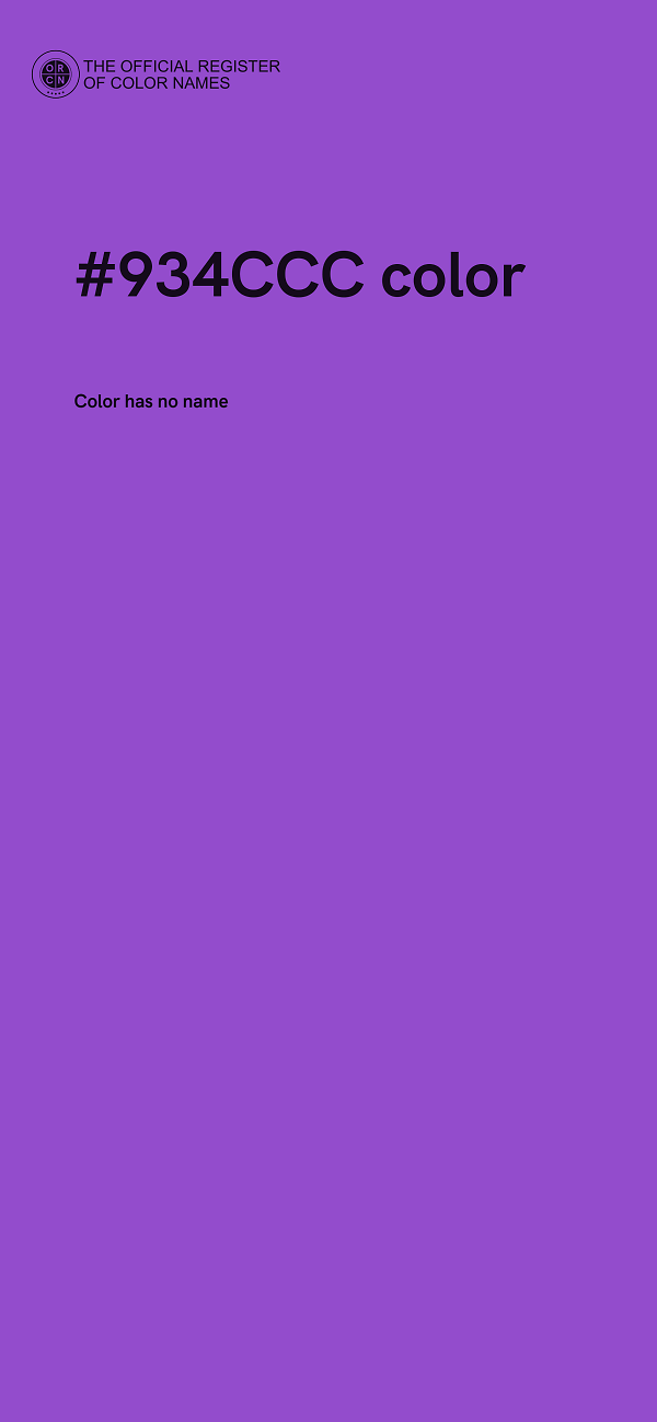 #934CCC color image