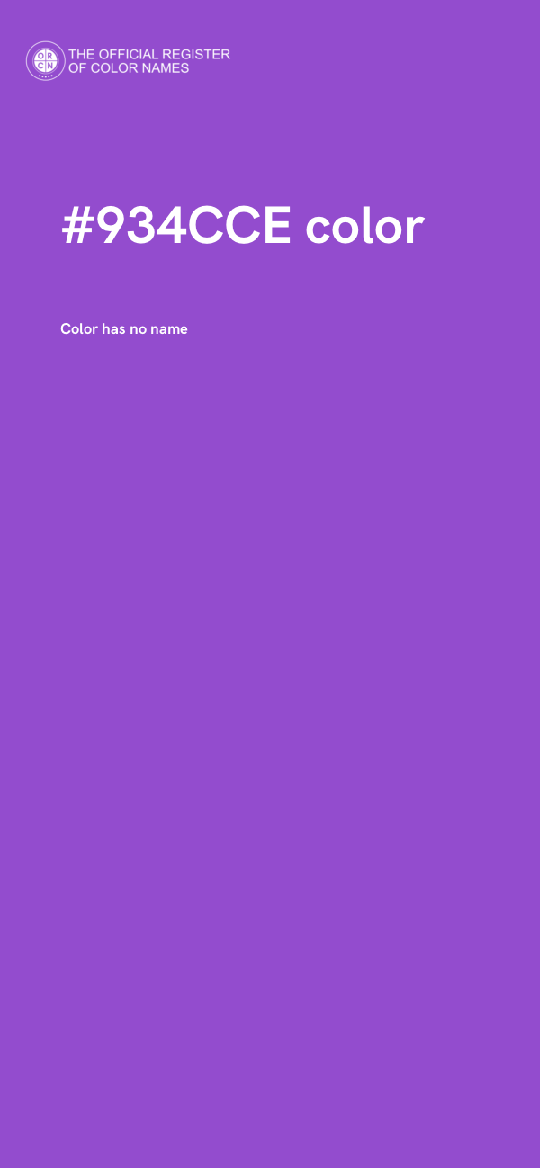 #934CCE color image