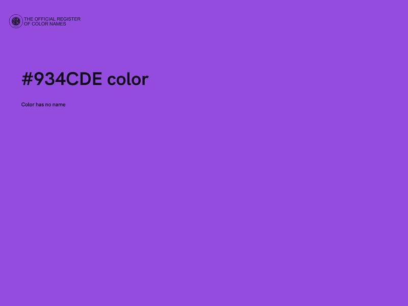 #934CDE color image