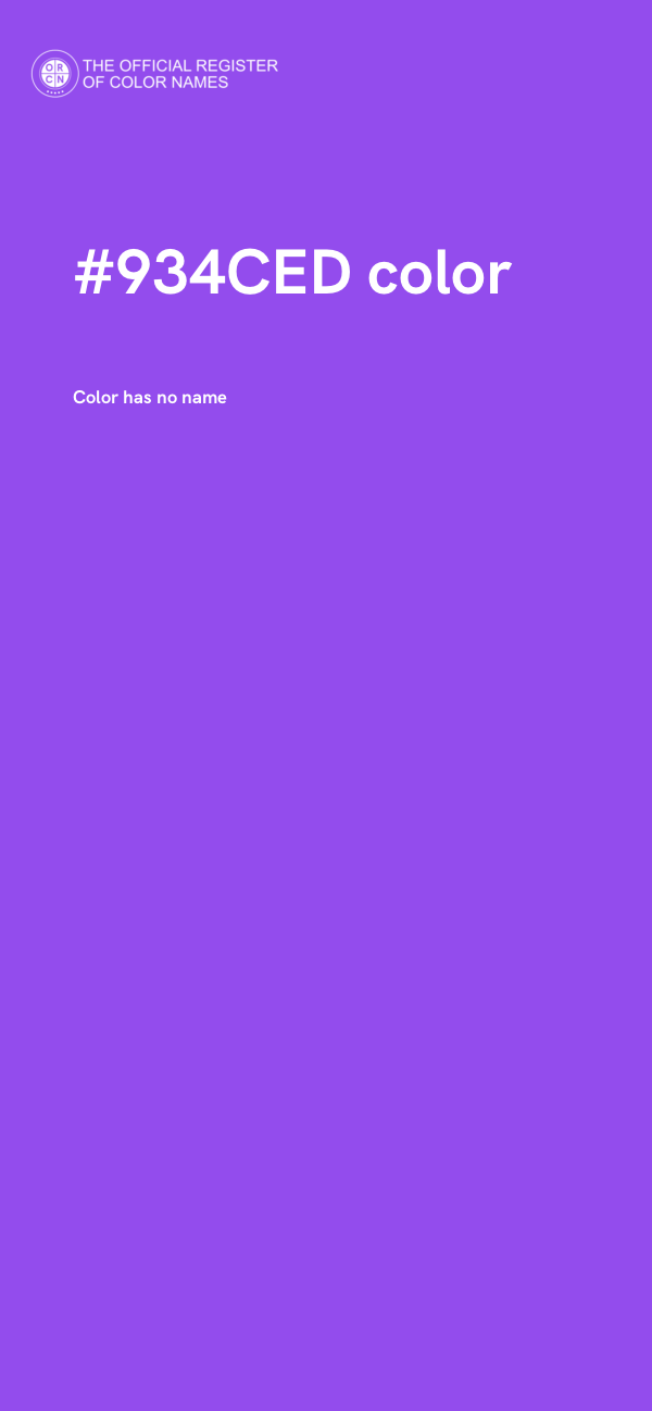 #934CED color image