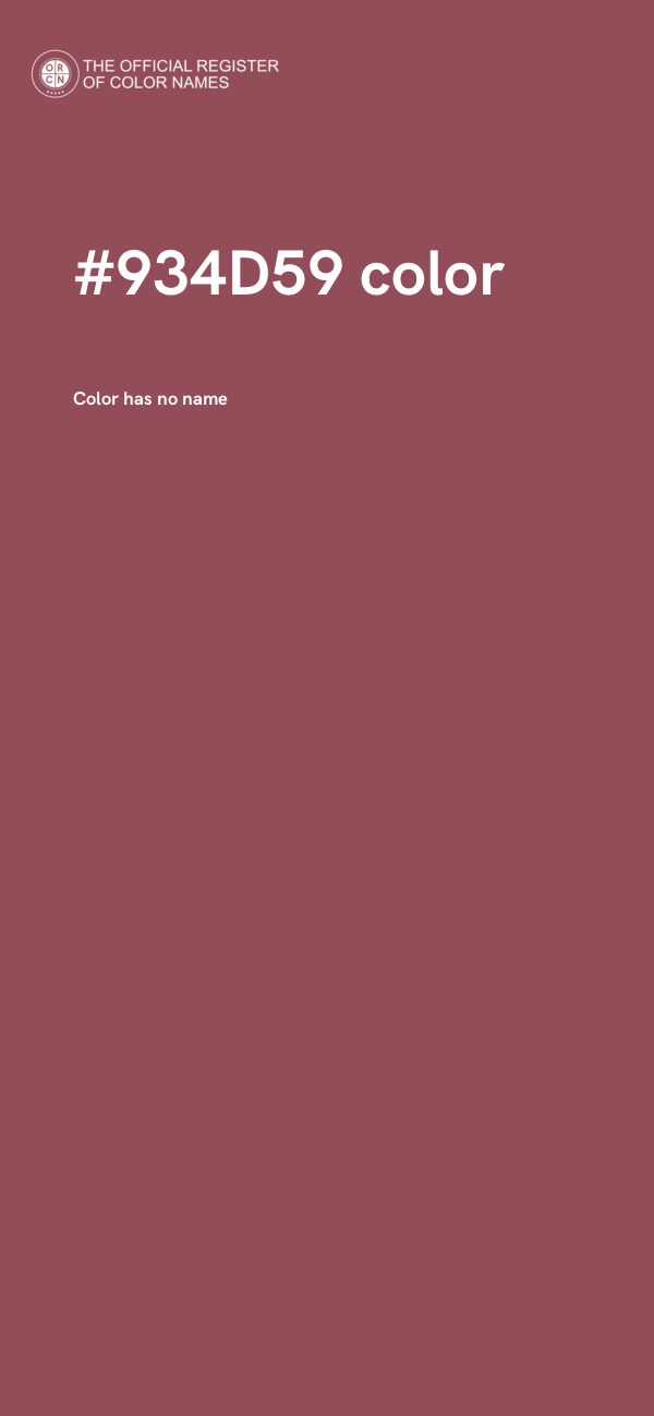#934D59 color image