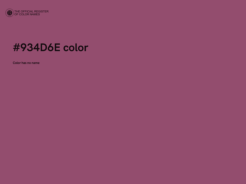 #934D6E color image