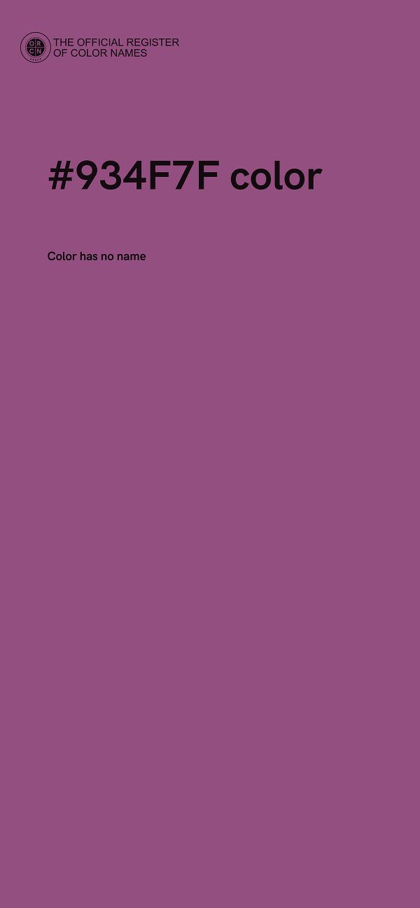 #934F7F color image