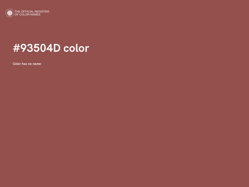 #93504D color image