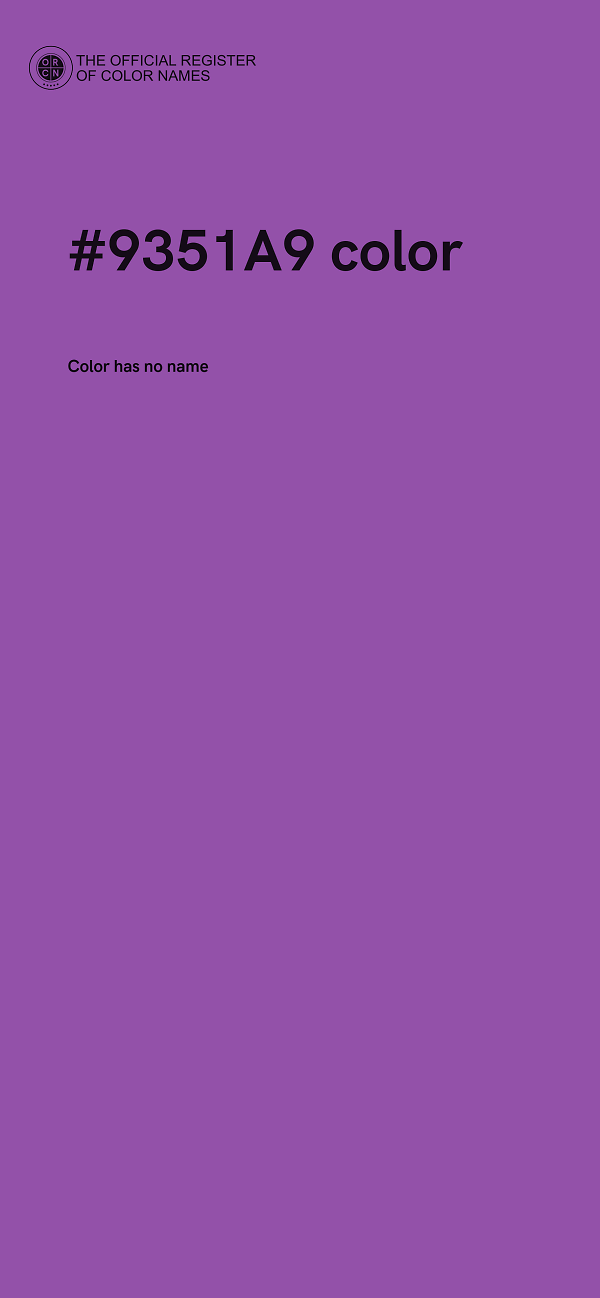 #9351A9 color image