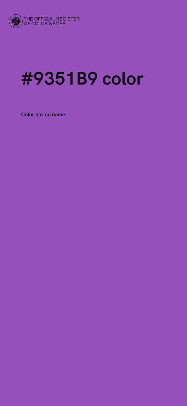 #9351B9 color image