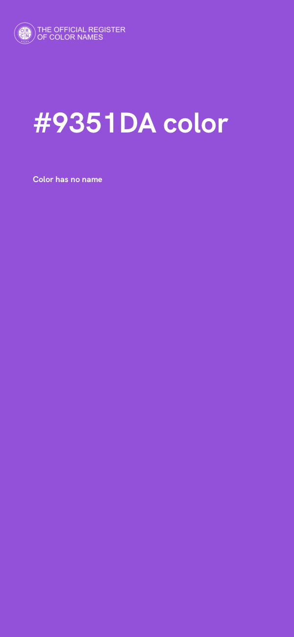 #9351DA color image