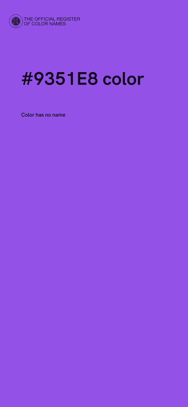 #9351E8 color image