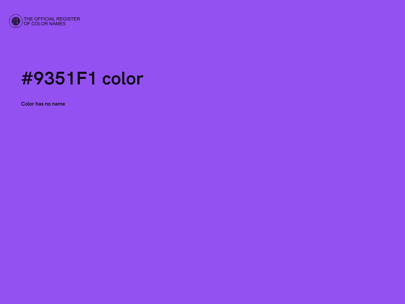 #9351F1 color image