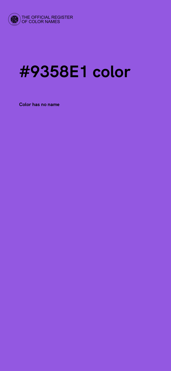#9358E1 color image