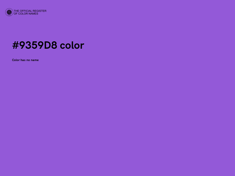#9359D8 color image