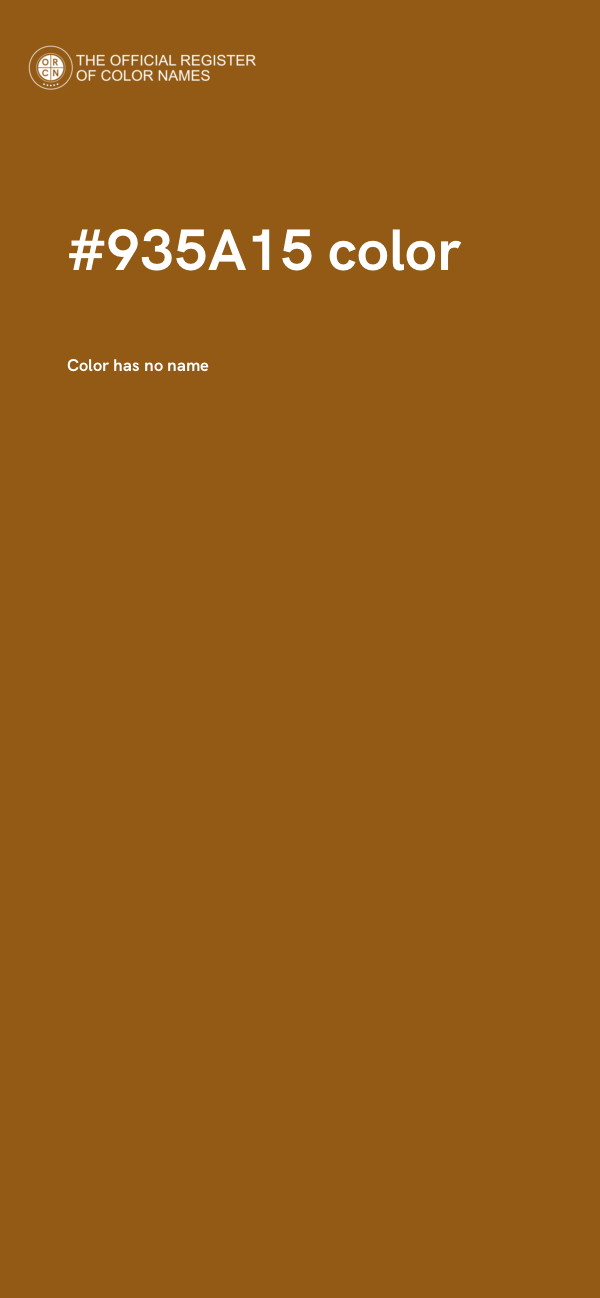 #935A15 color image