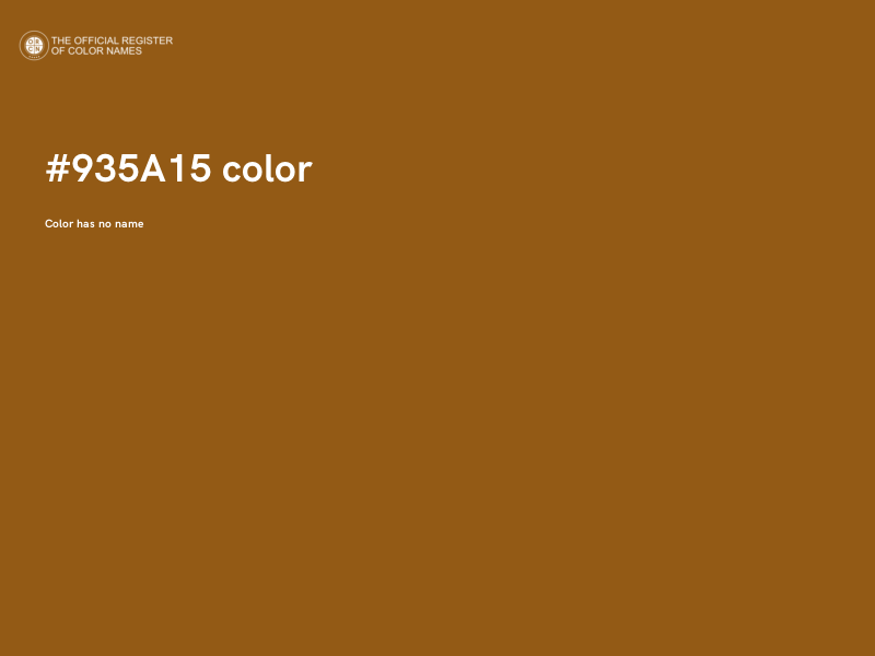 #935A15 color image
