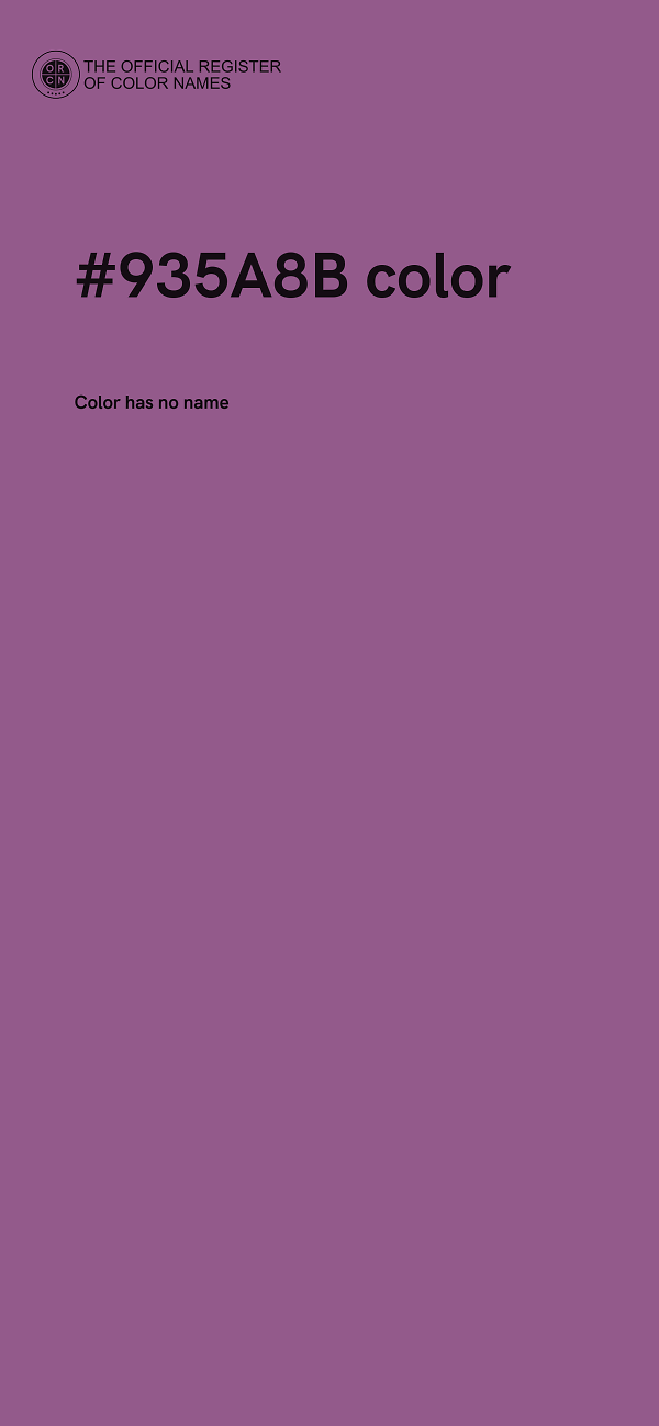 #935A8B color image