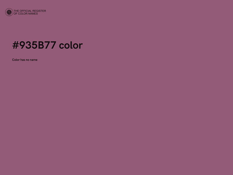 #935B77 color image