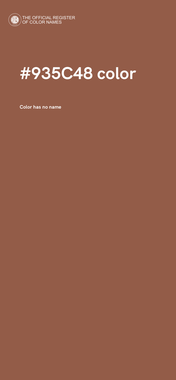 #935C48 color image