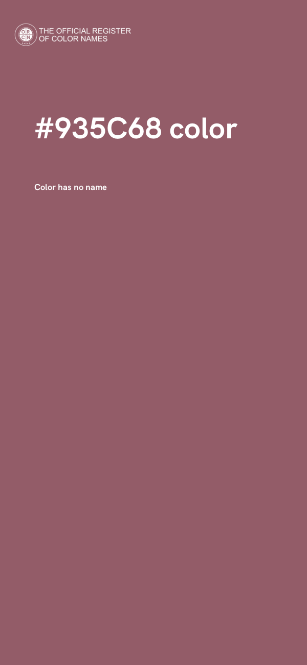 #935C68 color image