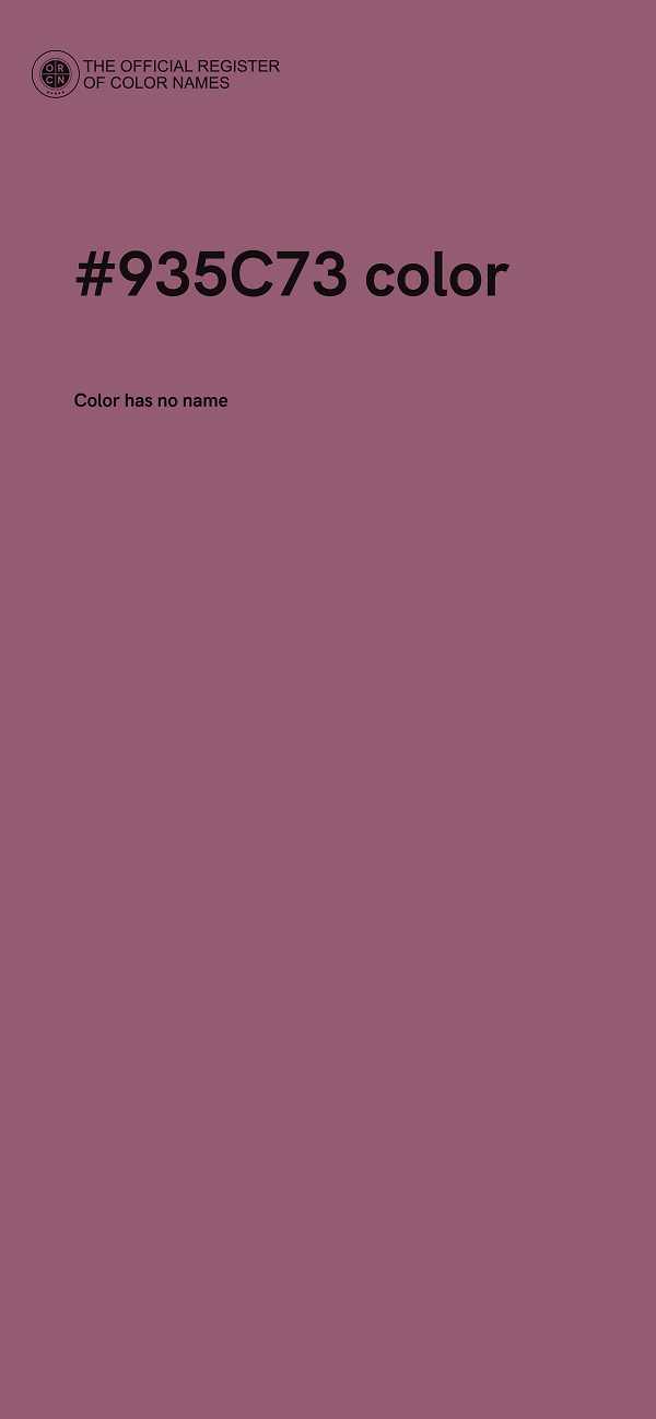 #935C73 color image