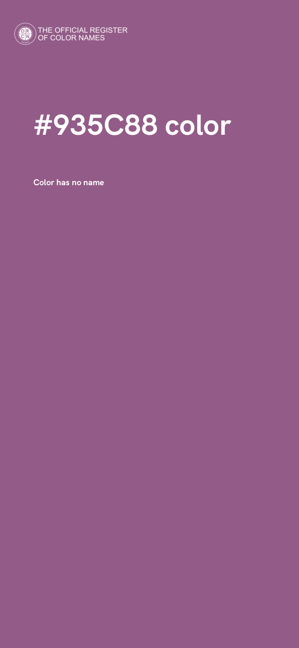 #935C88 color image