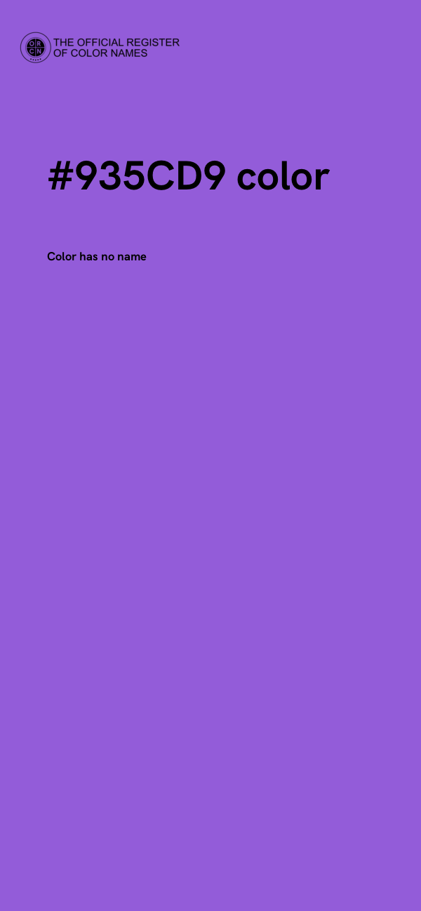 #935CD9 color image