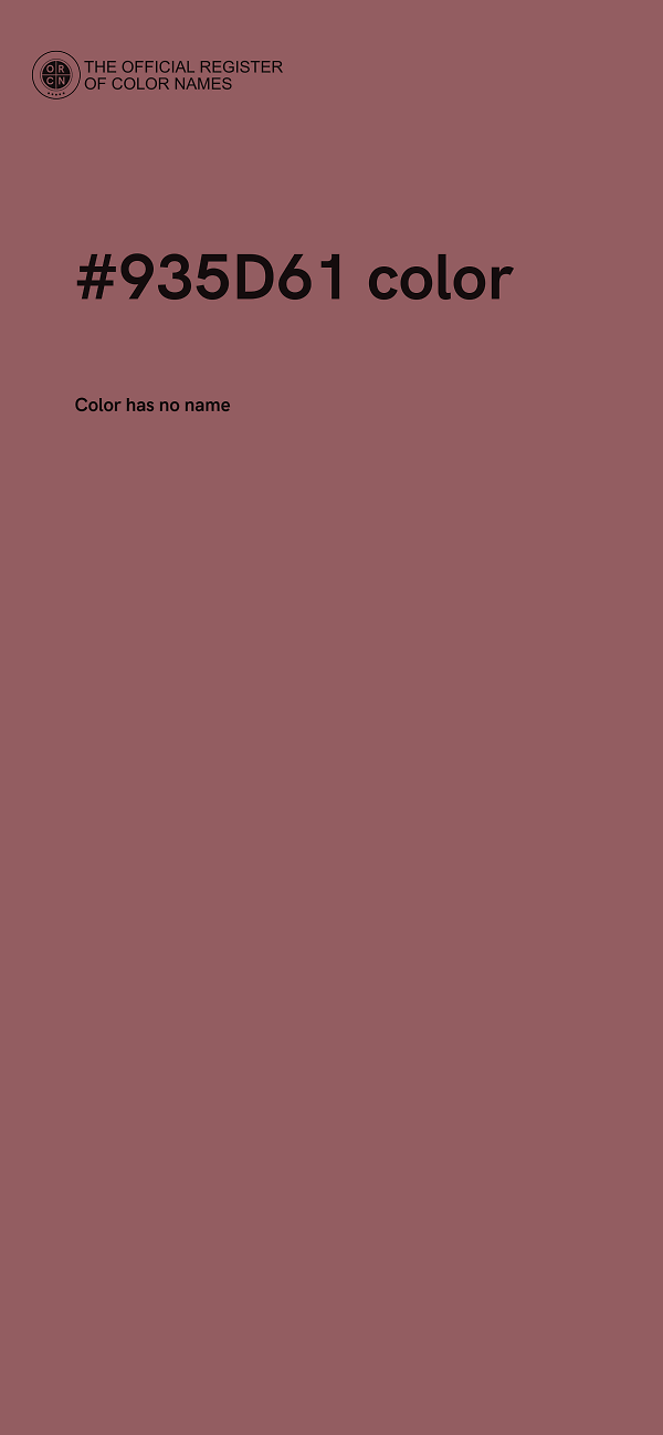 #935D61 color image