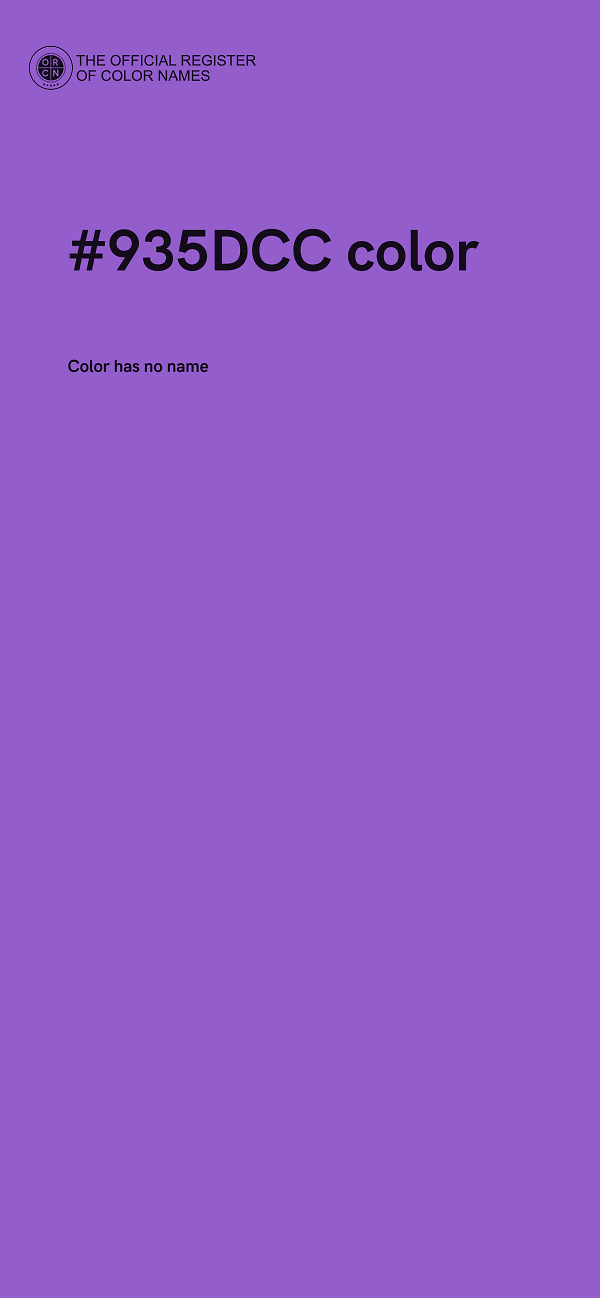 #935DCC color image