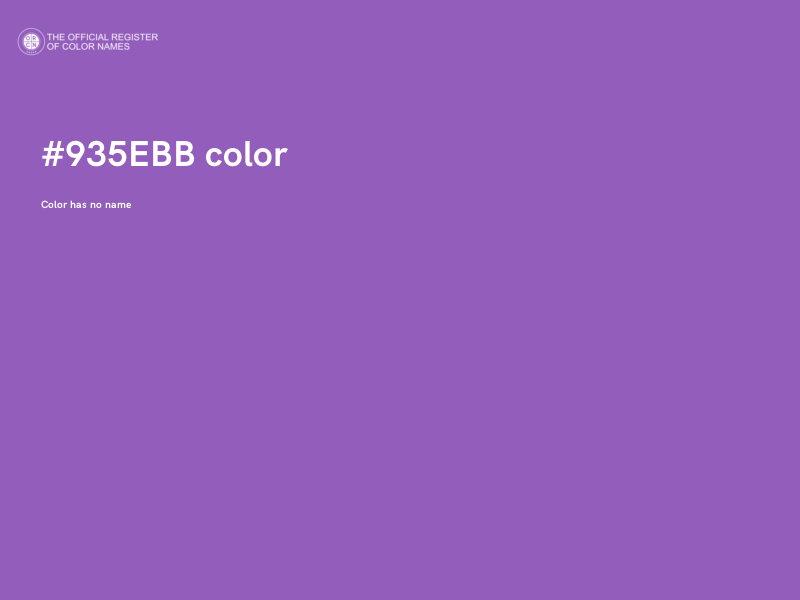#935EBB color image